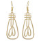 E-4478 2 Style Gold Metal Face Man Drop Dangle Earrings for Women Ladies Party Fashion Accessories