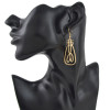 E-4478 2 Style Gold Metal Face Man Drop Dangle Earrings for Women Ladies Party Fashion Accessories