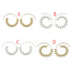 E-4480 Fashion Bohemian Geometric Wire Hoop Earrings for Women Party Fashion Accessories