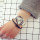 B-0876 Simple Triangle Watch Personal Fashion Double Sided Hollow Student Lovers Watch