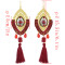 E-4486 New Fashion Gold Metal Thread Long Tassel Drop Earrings for Women Bohemian Party Fashion Jewelry