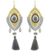 E-4486 New Fashion Gold Metal Thread Long Tassel Drop Earrings for Women Bohemian Party Fashion Jewelry