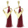 E-4491 New Fashion Gold Metal Thread Long Tassel Drop Earrings for Women Bohemian Party Fashion Jewelry