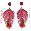 E-4492 New Fashion Gold Metal Thread Long Tassel Drop Earrings for Women Bohemian Party Fashion Jewelry