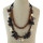 N-7004 3 Colors Fashion Pearl  Acrylic diamonds hairs Ball Beads Choker Bib Necklace Women Jewelry