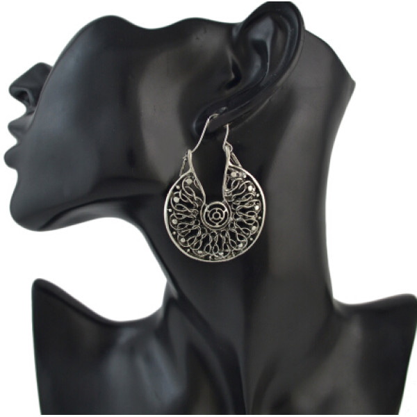 E-4498 Vintage Ethnic Tibetan Silver Hook Earring Dangling Earrings Tribal Jewelry 2 Style