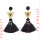 E-4500 New Fashion Gold Metal Thread Long Tassel Drop Earrings for Women Bohemian Party Fashion Jewelry