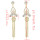 E-4499 2 Colors Luxury Fashion Silver Gold Metal Rhinestone Crystal of Jewelry Making Beaded Alloy Tassel Earrings