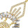 E-4499 2 Colors Luxury Fashion Silver Gold Metal Rhinestone Crystal of Jewelry Making Beaded Alloy Tassel Earrings