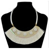 N-7007 3 Colors Bohemain Leather Chain Fringe Tassel Pendant Necklaces for Women Wedding Party Jewelry