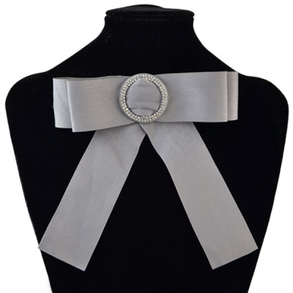 N-7010 5 Colors Fashion Tie Cloth Rhinestone Tie Women Accessories