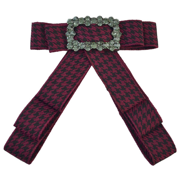 N-7009 Collar Bow-Cosplay Costume Dress up Collar Cape Women Detachable Cloth Rhinestone Bow Tie Satin Ribbon