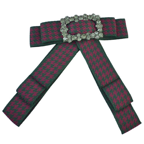 N-7009 Collar Bow-Cosplay Costume Dress up Collar Cape Women Detachable Cloth Rhinestone Bow Tie Satin Ribbon