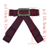 N-7009 Collar Bow-Cosplay Costume Dress up Collar Cape Women Detachable Cloth Rhinestone Bow Tie Satin Ribbon
