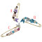P-0394 3 Colors Rhinestone Gold Metal Butterfly Shape Brooches for Women Girl Party Scarf Jewelry