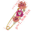 P-0396 3 Colors Rhinestone Alloy Fowers Brooches For Party Scarf Women Jewelry