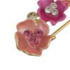 P-0396 3 Colors Rhinestone Alloy Fowers Brooches For Party Scarf Women Jewelry