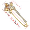P-0397 3 Colors Flower Shape Rhinestone Brooches for Women Collar Lapel Pins Fashion Party Jewelry