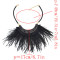 N-7022 Bohemia Feather Tassels Leather Rhinestone Elegant Women Necklace