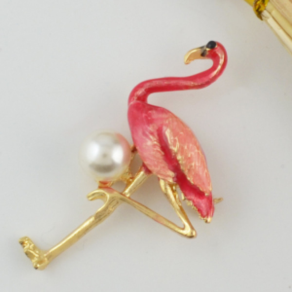 P-0398 3 Color Bird Enamel Brooches Women Metal Animal Brooch Pins Dress Jacket Pin Fashion Accessories