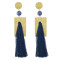 E-4519 New Fashion 6Colors Gold Plated Alloy Crystal Thread tassel pendant Earrings