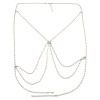 N-7016 Sexy Bikini Bralette Chain Harness Necklace Crossover Body Bra Chain for Women