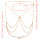 N-7016 Sexy Bikini Bralette Chain Harness Necklace Crossover Body Bra Chain for Women