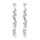 E-4525 Korean Style Silver Metal Personality Earrings Stars Shaped Sheet Tassel Pendant Drop Dangle Earring