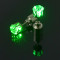 E-4527 New Fashion personality Silver Plated Alloy Crystal luminous Earrings