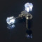 E-4527 New Fashion personality Silver Plated Alloy Crystal luminous Earrings