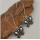E-4528 Bohemian Silver Metal Butterfly Shape Craved Human Skeleton Drop Earrings for Women Fashion Jewelry