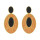 E-4534 Fashion Geometry Oval Pendant Drop Dangle Earrings