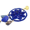 E-4539 Bohemian Fringe Charms Vintage Thread Flower Pattern  Acrylic Gemstone Women Tassel Pendant Elegant Dangle Earrings