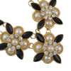 N-0051 Bohemia 2 Styles Faux Pearl Flower Rhinestone Gold Plated Chain Statement Necklace Women Jewelry N-0027