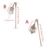 F-0479 Vintage Silver Pendant Tassel Hair Sticks Hairpins Hair Jewelry Accessories