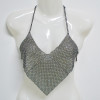 N-7026 New Fashion Gold Silver Plaated Crystal Hollow out Bra Necklace