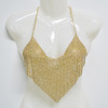 N-7026 New Fashion Gold Silver Plaated Crystal Hollow out Bra Necklace