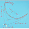 N-7025 Fashion Gold Silver Metal Moon Pendant Choker Necklaces for Women Bohemian Party Jewelry