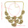 N-0006 Fashion Gold Silver Metal Moon Pendant Choker Necklaces for Women Bohemian Party Jewelry