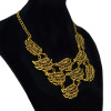 N-0006 Fashion Gold Silver Metal Moon Pendant Choker Necklaces for Women Bohemian Party Jewelry