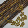 N-0006 Fashion Gold Silver Metal Moon Pendant Choker Necklaces for Women Bohemian Party Jewelry