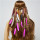 F-0481 Bohemian Handmade Ethnic Gypsy Wood Beads Feather  Hairband Hair Clip Hair Jewelry