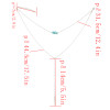 N-7028 Bohemian Multilayer Necklace Turquoise Pendant Necklace for Women