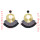 E-4540 3 Colors Bohemian  Women Multilayer Thread Tassel Gold Irregularity Round Elegant Earrings