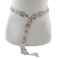 N-7027 E-5537 E-5557 Vintage Silver Waist Chain earring Bells Metal Tassel  Belly Chain  Charm Belt Chains Body Jewelry