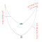 N-7030 2 Colors Trendy Simple Turquoise Pendant Necklace for Women Jewelry