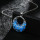 N-7035 Bohemia Silver Floserescence  Natural Alloy Chain  Pendant Necklace For Women Engagement Jewelry