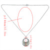 N-7035 Bohemia Silver Floserescence  Natural Alloy Chain  Pendant Necklace For Women Engagement Jewelry