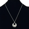 N-7035 Bohemia Silver Floserescence  Natural Alloy Chain  Pendant Necklace For Women Engagement Jewelry