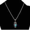 N-5743  E-3551 Fashion Silver Link Chain Rhinestone Owl Shape Pendant Necklace Earrings Set